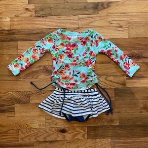 Baby Girl Swimsuit. Ruffle Butts 18-24m